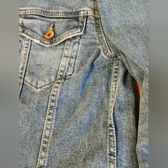 🍂🍁🍂Label of Graded Goods L.O.G.G Jean jacket size 8 H&M Denim🍁🍂🍁 - Picture 8 of 16